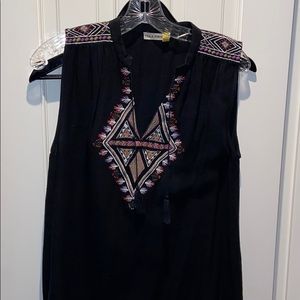 Embroidered designer tank